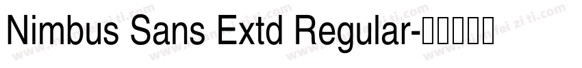 Nimbus Sans Extd Regular字体转换